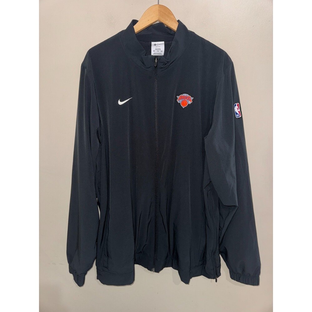 Men 2XL-Tall Nike NBA New York Knicks Team Issued PE On-Court Windbreaker Jacket